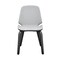 Armen Living Brinley Gray Faux Leather and Black Wood Dining Room Accent Chair LCBNSIBLGR - alternate 8